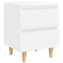 Bedside tables 2 pcs solid wood legs white 40x35x50 cm by vidaXL, Nightstands - Ref: Foro24-805852, Price: 76,12 €, Discount: %