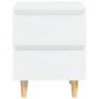 Bedside tables 2 pcs solid wood legs white 40x35x50 cm by vidaXL, Nightstands - Ref: Foro24-805852, Price: 76,12 €, Discount: %