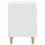 Bedside tables 2 pcs solid wood legs white 40x35x50 cm by vidaXL, Nightstands - Ref: Foro24-805852, Price: 76,12 €, Discount: %