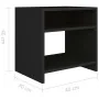 Black plywood nightstand 40x30x40 cm by vidaXL, Nightstands - Ref: Foro24-800011, Price: 31,11 €, Discount: %