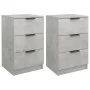 Mesitas de noche 2 unidades color gris hormigón 40x36x65 cm de vidaXL, Mesitas de noche - Ref: Foro24-811277, Precio: 83,47 €...