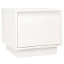 Mesita de noche madera maciza de pino blanco 35x34x32 cm de vidaXL, Mesitas de noche - Ref: Foro24-813397, Precio: 46,50 €, D...