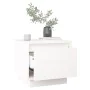 Mesita de noche madera maciza de pino blanco 35x34x32 cm de vidaXL, Mesitas de noche - Ref: Foro24-813397, Precio: 46,50 €, D...