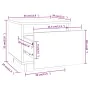 Mesita de noche madera maciza de pino blanco 35x34x32 cm de vidaXL, Mesitas de noche - Ref: Foro24-813397, Precio: 46,50 €, D...