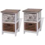 Mesitas de noche 2 unidades madera de vidaXL, Mesitas de noche - Ref: Foro24-242883, Precio: 87,59 €, Descuento: %