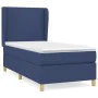 Box spring bed with blue fabric mattress 90x190 cm by vidaXL, Beds and slatted bases - Ref: Foro24-3128331, Price: 326,80 €, ...
