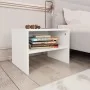 Mesita de noche madera contrachapada blanco 40x30x30 cm de vidaXL, Mesitas de noche - Ref: Foro24-800063, Precio: 30,50 €, De...