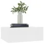 Mesita de noche flotante madera contrachapada blanco 40x30x15cm de vidaXL, Mesitas de noche - Ref: Foro24-800306, Precio: 38,...