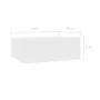 Mesita de noche flotante madera contrachapada blanco 40x30x15cm de vidaXL, Mesitas de noche - Ref: Foro24-800306, Precio: 38,...