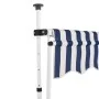 Toldo manual retráctil azul y blanco a rayas 300 cm de vidaXL, Toldos - Ref: Foro24-43222, Precio: 78,60 €, Descuento: %