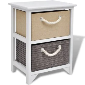 Mesita de noche de madera de vidaXL, Mesitas de noche - Ref: Foro24-242888, Precio: 51,11 €, Descuento: %