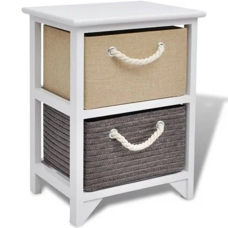 Mesita de noche de madera de vidaXL, Mesitas de noche - Ref: Foro24-242888, Precio: 51,11 €, Descuento: %