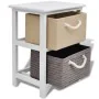 Mesita de noche de madera de vidaXL, Mesitas de noche - Ref: Foro24-242888, Precio: 51,11 €, Descuento: %