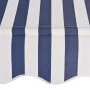 Toldo manual retráctil azul y blanco a rayas 300 cm de vidaXL, Toldos - Ref: Foro24-43222, Precio: 78,60 €, Descuento: %