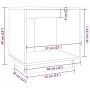 Mesitas de noche 2 uds madera maciza de pino 40x30x40 cm de vidaXL, Mesitas de noche - Ref: Foro24-813336, Precio: 49,92 €, D...