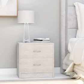 Bedside tables 2 pcs concrete plywood 40x30x40cm by vidaXL, Nightstands - Ref: Foro24-801044, Price: 55,03 €, Discount: %