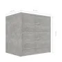 Mesitas de noche 2 uds madera contrachapada hormigón 40x30x40cm de vidaXL, Mesitas de noche - Ref: Foro24-801044, Precio: 55,...