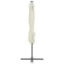 Sombrilla voladiza con poste de acero 250x250 cm arena de vidaXL, Sombrillas - Ref: Foro24-44624, Precio: 101,87 €, Descuento: %
