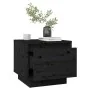 Mesitas de noche 2 uds madera maciza de pino negro 35x34x32 cm de vidaXL, Mesitas de noche - Ref: Foro24-813404, Precio: 50,3...