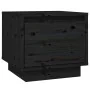 Mesitas de noche 2 uds madera maciza de pino negro 35x34x32 cm de vidaXL, Mesitas de noche - Ref: Foro24-813404, Precio: 50,3...
