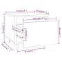 Mesitas de noche 2 uds madera maciza de pino negro 35x34x32 cm de vidaXL, Mesitas de noche - Ref: Foro24-813404, Precio: 50,3...