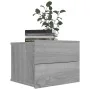 Mesitas de noche 2 uds contrachapada gris Sonoma 40x30x30 cm de vidaXL, Mesitas de noche - Ref: Foro24-815414, Precio: 58,03 ...