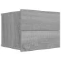 Mesitas de noche 2 uds contrachapada gris Sonoma 40x30x30 cm de vidaXL, Mesitas de noche - Ref: Foro24-815414, Precio: 58,03 ...