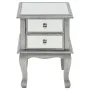 Mesita de noche de espejo de MDF y vidrio 34,5x30x50 cm de vidaXL, Mesitas de noche - Ref: Foro24-246658, Precio: 133,96 €, D...