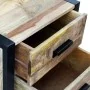 Side table with 2 drawers solid mango wood 43x33x51 cm by vidaXL, Nightstands - Ref: Foro24-243298, Price: 176,72 €, Discount: %