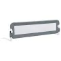 Barandilla de seguridad cama de niño poliéster gris 150x42 cm de vidaXL, Barandillas de seguridad - Ref: Foro24-10167, Precio...