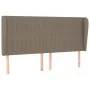 Box spring bed with taupe gray fabric mattress 200x200 cm by , Beds and slatted bases - Ref: Foro24-3128713, Price: 721,34 €,...