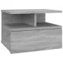 Sonoma gray wood floating bedside table 40x31x27 cm by vidaXL, Nightstands - Ref: Foro24-815314, Price: 38,14 €, Discount: %