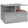 Sonoma gray wood floating bedside table 40x31x27 cm by vidaXL, Nightstands - Ref: Foro24-815314, Price: 38,14 €, Discount: %