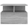 Sonoma gray wood floating bedside table 40x31x27 cm by vidaXL, Nightstands - Ref: Foro24-815314, Price: 38,14 €, Discount: %
