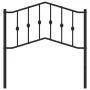 Black metal headboard 90 cm by , Headboards and footboards - Ref: Foro24-373817, Price: 22,87 €, Discount: %