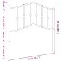 Black metal headboard 90 cm by , Headboards and footboards - Ref: Foro24-373817, Price: 22,87 €, Discount: %