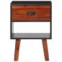 Mesita de noche de madera de acacia maciza 40x30x57 cm de vidaXL, Mesitas de noche - Ref: Foro24-243176, Precio: 54,41 €, Des...
