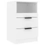 Mesitas de noche 2 uds madera contrachapada color blanco de vidaXL, Mesitas de noche - Ref: Foro24-811233, Precio: 100,35 €, ...