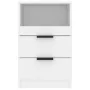 Bedside tables 2 units plywood white color by vidaXL, Nightstands - Ref: Foro24-811233, Price: 100,35 €, Discount: %