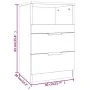 Mesitas de noche 2 uds madera contrachapada color blanco de vidaXL, Mesitas de noche - Ref: Foro24-811233, Precio: 100,35 €, ...