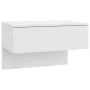 Mesitas de noche de pared 2 unidades blanco brillante de vidaXL, Mesitas de noche - Ref: Foro24-810948, Precio: 71,38 €, Desc...