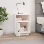 Mesita de noche madera maciza de pino blanco 40x34x55 cm de vidaXL, Mesitas de noche - Ref: Foro24-818317, Precio: 41,30 €, D...