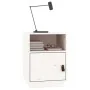 Mesita de noche madera maciza de pino blanco 40x34x55 cm de vidaXL, Mesitas de noche - Ref: Foro24-818317, Precio: 41,30 €, D...