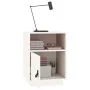 Mesita de noche madera maciza de pino blanco 40x34x55 cm de vidaXL, Mesitas de noche - Ref: Foro24-818317, Precio: 41,30 €, D...