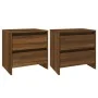 Nightstands 2 pcs brown engineered wood 45x34.5x44.5 cm by vidaXL, Nightstands - Ref: Foro24-813043, Price: 79,00 €, Discount: %