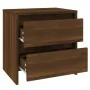 Nightstands 2 pcs brown engineered wood 45x34.5x44.5 cm by vidaXL, Nightstands - Ref: Foro24-813043, Price: 79,00 €, Discount: %