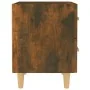Mesita de noche color roble ahumado 40x35x47,5 cm de vidaXL, Mesitas de noche - Ref: Foro24-817285, Precio: 35,65 €, Descuent...