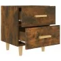 Mesita de noche color roble ahumado 40x35x47,5 cm de vidaXL, Mesitas de noche - Ref: Foro24-817285, Precio: 35,65 €, Descuent...
