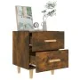 Mesita de noche color roble ahumado 40x35x47,5 cm de vidaXL, Mesitas de noche - Ref: Foro24-817285, Precio: 35,65 €, Descuent...