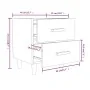 Mesita de noche color roble ahumado 40x35x47,5 cm de vidaXL, Mesitas de noche - Ref: Foro24-817285, Precio: 35,65 €, Descuent...